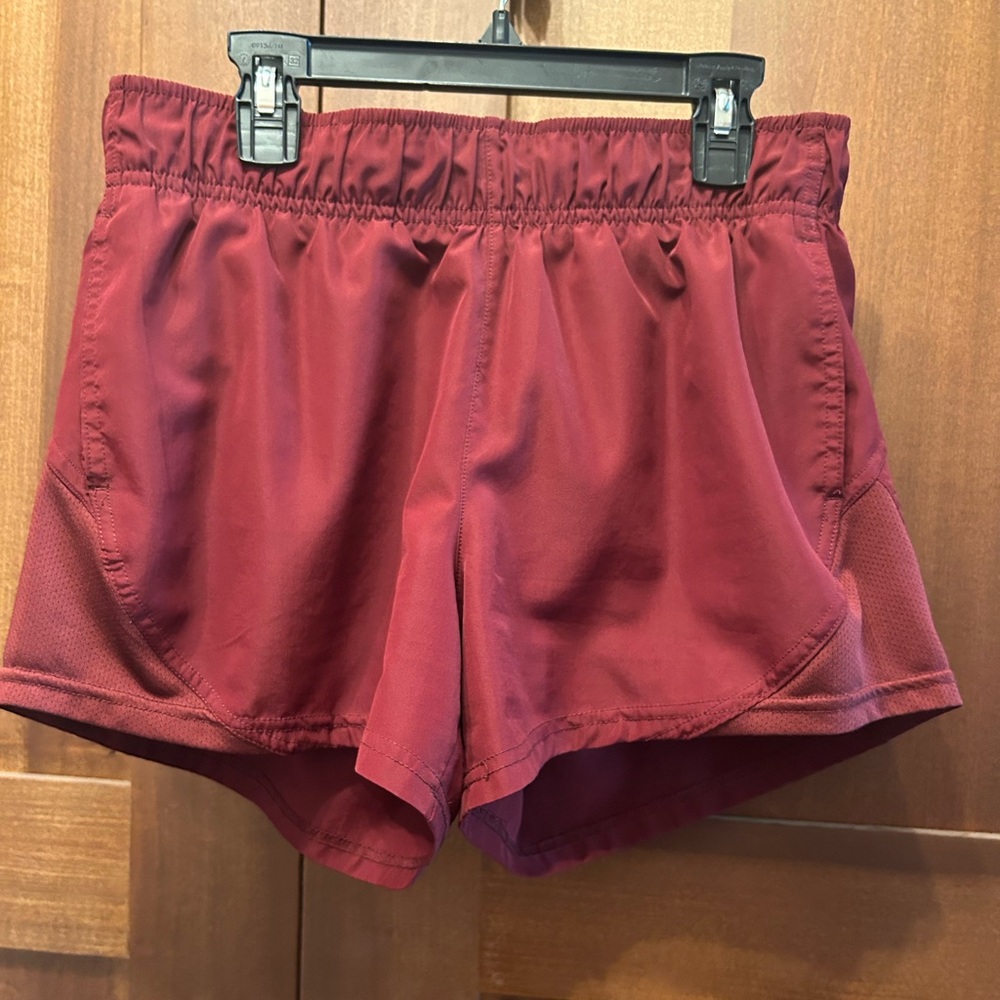 Athletic Works Women's Burgundy Running Shorts - Size S
